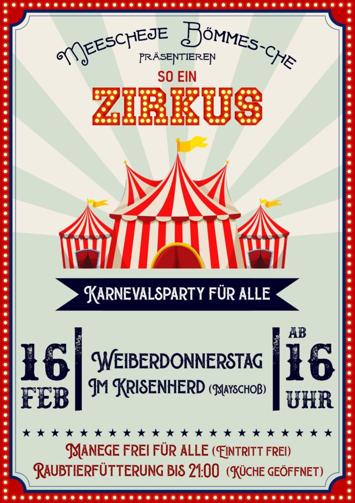 Karnevalsparty „So ein Zirkus“